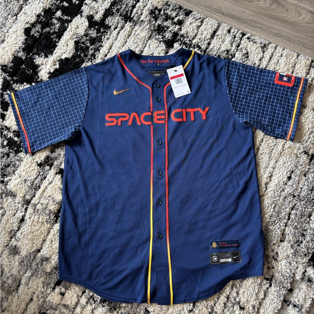 Nike Space City Houston Astros Alex Bregman Jersey 100% Authentic